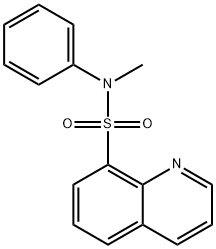 N-methyl-N-phenyl-8-quinolinesulfonamide Struktur