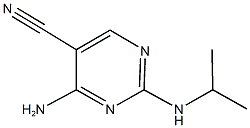 4-amino-2-(isopropylamino)-5-pyrimidinecarbonitrile Struktur