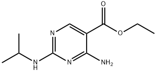 ethyl 4-amino-2-(isopropylamino)-5-pyrimidinecarboxylate Struktur