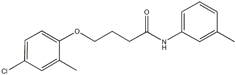 4-(4-chloro-2-methylphenoxy)-N-(3-methylphenyl)butanamide Struktur