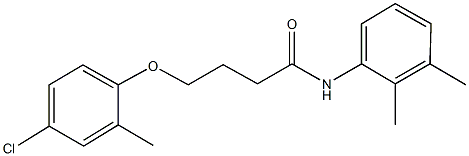 4-[(4-chloro-2-methylphenyl)oxy]-N-(2,3-dimethylphenyl)butanamide Struktur