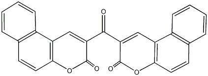 2-[(3-oxo-3H-benzo[f]chromen-2-yl)carbonyl]-3H-benzo[f]chromen-3-one Struktur