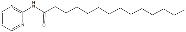 N-(2-pyrimidinyl)tetradecanamide Struktur