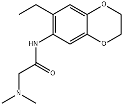 2-(dimethylamino)-N-(7-ethyl-2,3-dihydro-1,4-benzodioxin-6-yl)acetamide Struktur