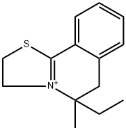 5-ethyl-5-methyl-2H,3H,5H,6H-[1,3]thiazolo[2,3-a]isoquinolin-4-ium Struktur