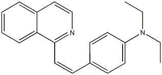 N,N-diethyl-N-{4-[2-(1-isoquinolinyl)vinyl]phenyl}amine Struktur