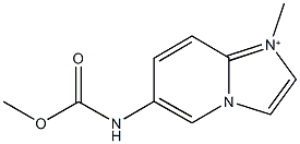 methyl 1-methylimidazo[1,2-a]pyridin-1-ium-6-ylcarbamate Struktur