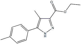 ethyl 4-methyl-5-(4-methylphenyl)-1H-pyrazole-3-carboxylate Struktur