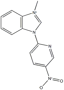 1-methyl-3-(5-nitro-2-pyridinyl)-3H-benzimidazol-1-ium Struktur