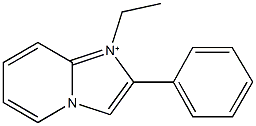 1-ethyl-2-phenylimidazo[1,2-a]pyridin-1-ium Struktur