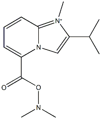 5-{[(dimethylamino)oxy]carbonyl}-2-isopropyl-1-methylimidazo[1,2-a]pyridin-1-ium Struktur