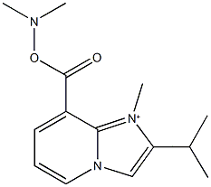 8-{[(dimethylamino)oxy]carbonyl}-2-isopropyl-1-methylimidazo[1,2-a]pyridin-1-ium Struktur