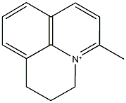 5-methyl-1H,2H,3H-pyrido[3,2,1-ij]quinolinium Struktur