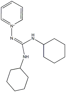 N,N'-dicyclohexyl-N''-(1-pyridiniumyl)guanidine Struktur