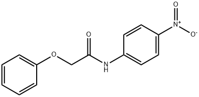 N-{4-nitrophenyl}-2-phenoxyacetamide Struktur