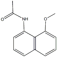 N-(8-methoxy-1-naphthyl)acetamide Struktur