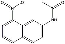 N-{8-nitro-2-naphthyl}acetamide Struktur