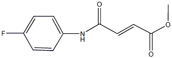 methyl 4-(4-fluoroanilino)-4-oxo-2-butenoate Struktur