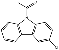 9-acetyl-3-chloro-9H-carbazole Struktur