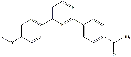 4-[4-(4-methoxyphenyl)-2-pyrimidinyl]benzamide Struktur