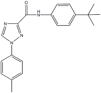 N-(4-tert-butylphenyl)-1-(4-methylphenyl)-1H-1,2,4-triazole-3-carboxamide Struktur