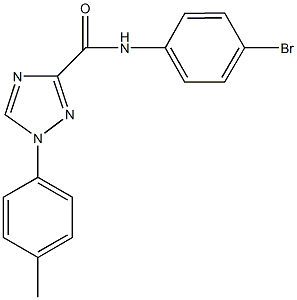 N-(4-bromophenyl)-1-(4-methylphenyl)-1H-1,2,4-triazole-3-carboxamide Struktur