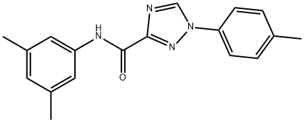 N-(3,5-dimethylphenyl)-1-(4-methylphenyl)-1H-1,2,4-triazole-3-carboxamide Struktur