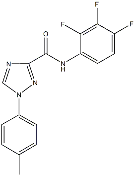 1-(4-methylphenyl)-N-(2,3,4-trifluorophenyl)-1H-1,2,4-triazole-3-carboxamide Struktur