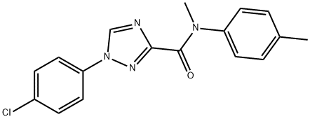 1-(4-chlorophenyl)-N-methyl-N-(4-methylphenyl)-1H-1,2,4-triazole-3-carboxamide Struktur