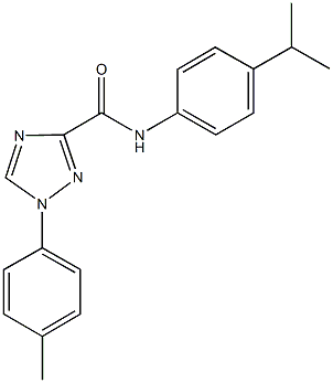 N-(4-isopropylphenyl)-1-(4-methylphenyl)-1H-1,2,4-triazole-3-carboxamide Struktur