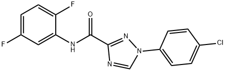 1-(4-chlorophenyl)-N-(2,5-difluorophenyl)-1H-1,2,4-triazole-3-carboxamide Struktur