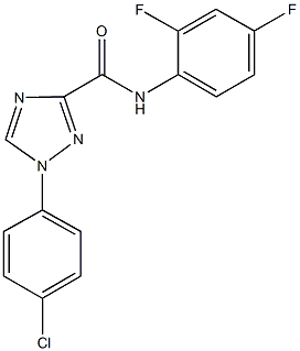 1-(4-chlorophenyl)-N-(2,4-difluorophenyl)-1H-1,2,4-triazole-3-carboxamide Struktur