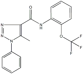 5-methyl-1-phenyl-N-[2-(trifluoromethoxy)phenyl]-1H-1,2,3-triazole-4-carboxamide Struktur