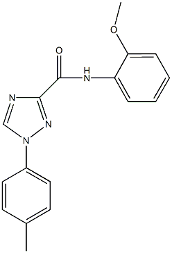 N-(2-methoxyphenyl)-1-(4-methylphenyl)-1H-1,2,4-triazole-3-carboxamide Struktur