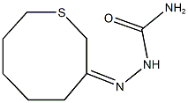 3-thiocanone semicarbazone Struktur