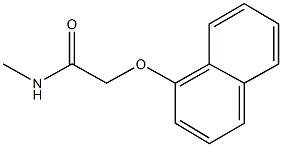 N-methyl-2-(1-naphthyloxy)acetamide Struktur