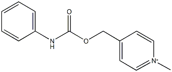 (1-methyl-4-pyridiniumyl)methyl phenylcarbamate Struktur