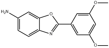 2-(3,5-dimethoxyphenyl)-1,3-benzoxazol-6-amine Struktur