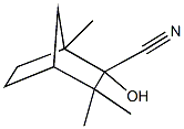 2-hydroxy-1,3,3-trimethylbicyclo[2.2.1]heptane-2-carbonitrile Struktur