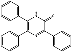 2-hydroxy-3,5,6-triphenyl-pyrazine Struktur