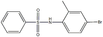 N-(4-bromo-2-methylphenyl)benzenesulfonamide Struktur