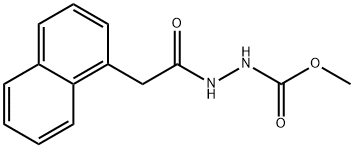 methyl 2-(1-naphthylacetyl)hydrazinecarboxylate Struktur