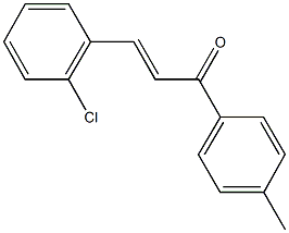 3-(2-chlorophenyl)-1-(4-methylphenyl)-2-propen-1-one Struktur