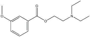 2-(diethylamino)ethyl 3-methoxybenzoate Struktur