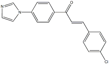 3-(4-chlorophenyl)-1-[4-(1H-imidazol-1-yl)phenyl]-2-propen-1-one Struktur