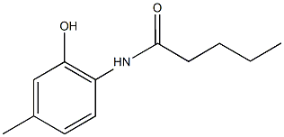 N-(2-hydroxy-4-methylphenyl)pentanamide Struktur