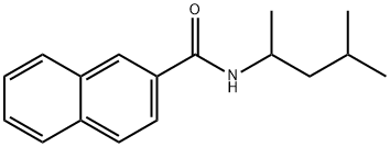 N-(1,3-dimethylbutyl)-2-naphthamide Struktur