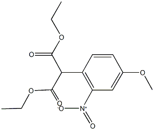 diethyl 2-{2-nitro-4-methoxyphenyl}malonate Struktur