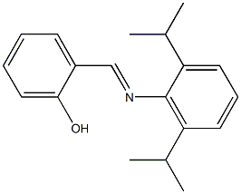 2-{[(2,6-diisopropylphenyl)imino]methyl}phenol Struktur