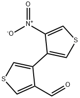 3-nitro-3'-formyl-4,4'-bithiophene Struktur